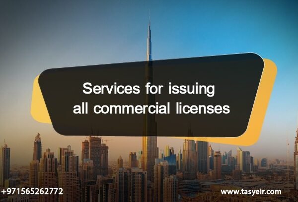 Services for issuing all commercial licenses